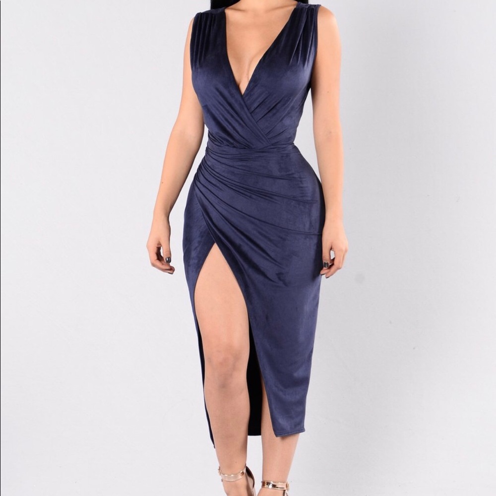 NEW FashionNova Midi Wrap Dress!